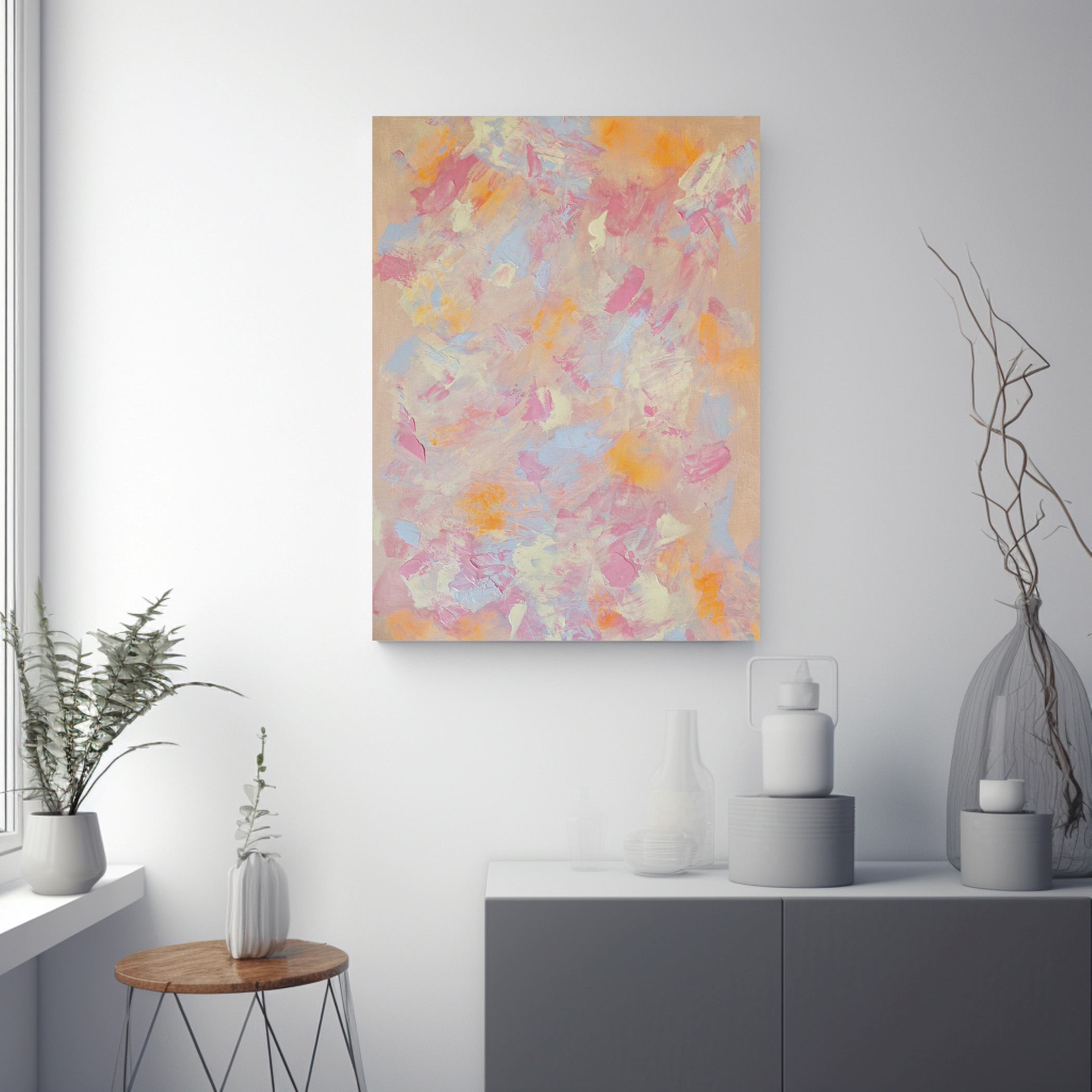 Vivid Breeze abstraktes Kunstwerk 50x70 cm