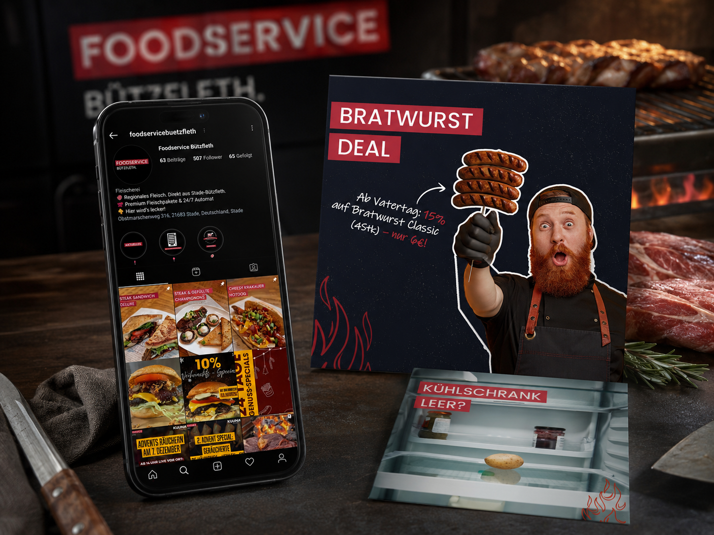 Foodservice Bützfleth Social Media Design