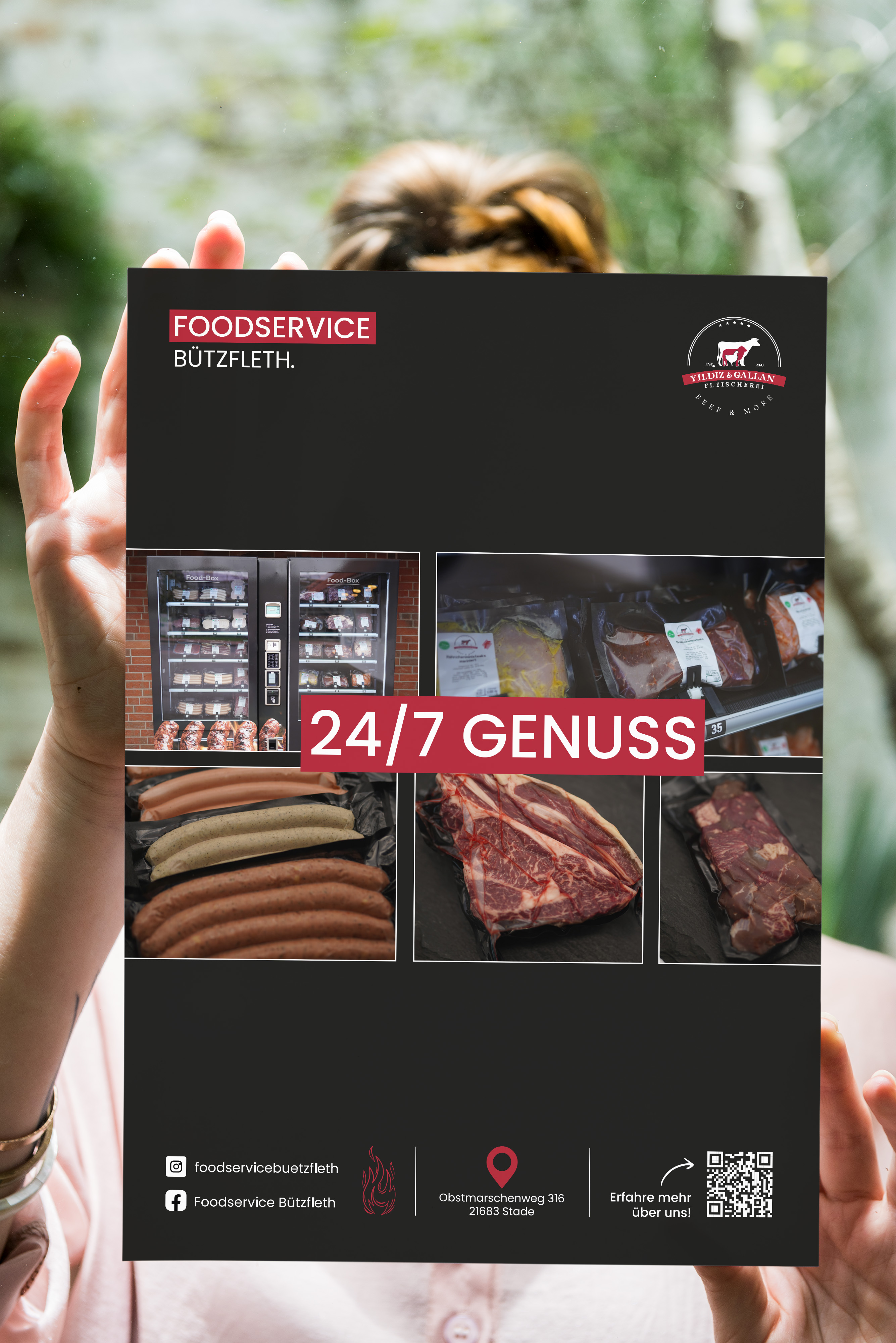 Foodservice Bützfleth Plakat Design
