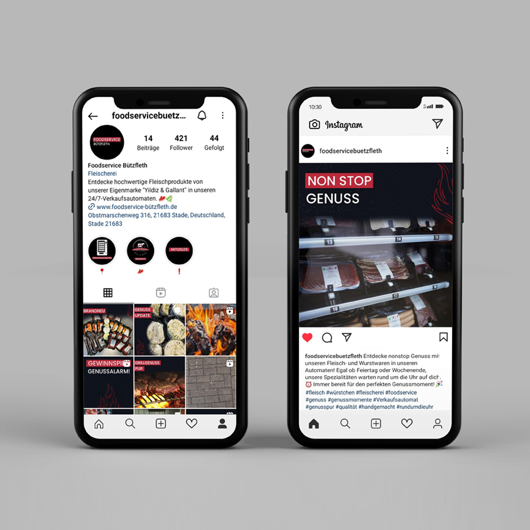 Foodservice Bützfleth Social Media Design